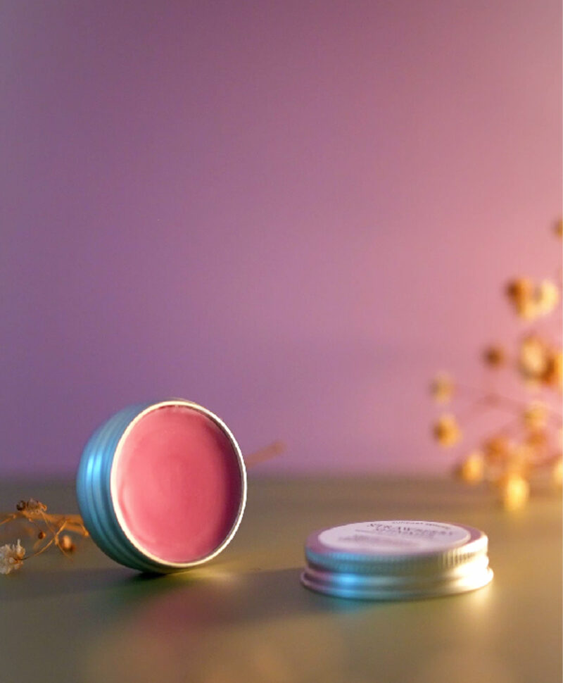 Sundara Strawberry Shimmer Lip Balm